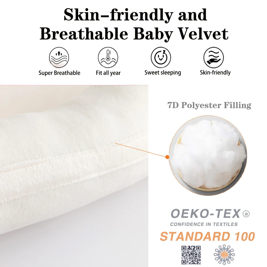 Baby Lounger,Newborn Lounger for Baby, Baby Nest,Snugly Fit Infant Lounger for Baby, Infant 100% Cotton Breathable Sleeping Bed