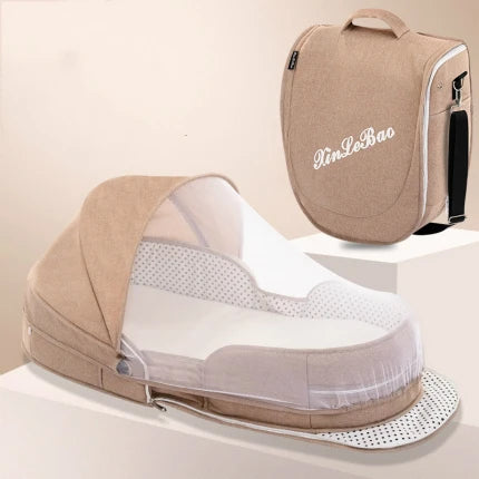 Lit bébé portable avec moustiquaire – Berceau de voyage pour nouveau-né