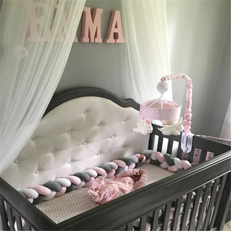 Baby Room Fence Bedside Baby Bed Decoration Anti Fall Railing DIY Woven Anti-collision Strip Woven Bedside Children's Fence