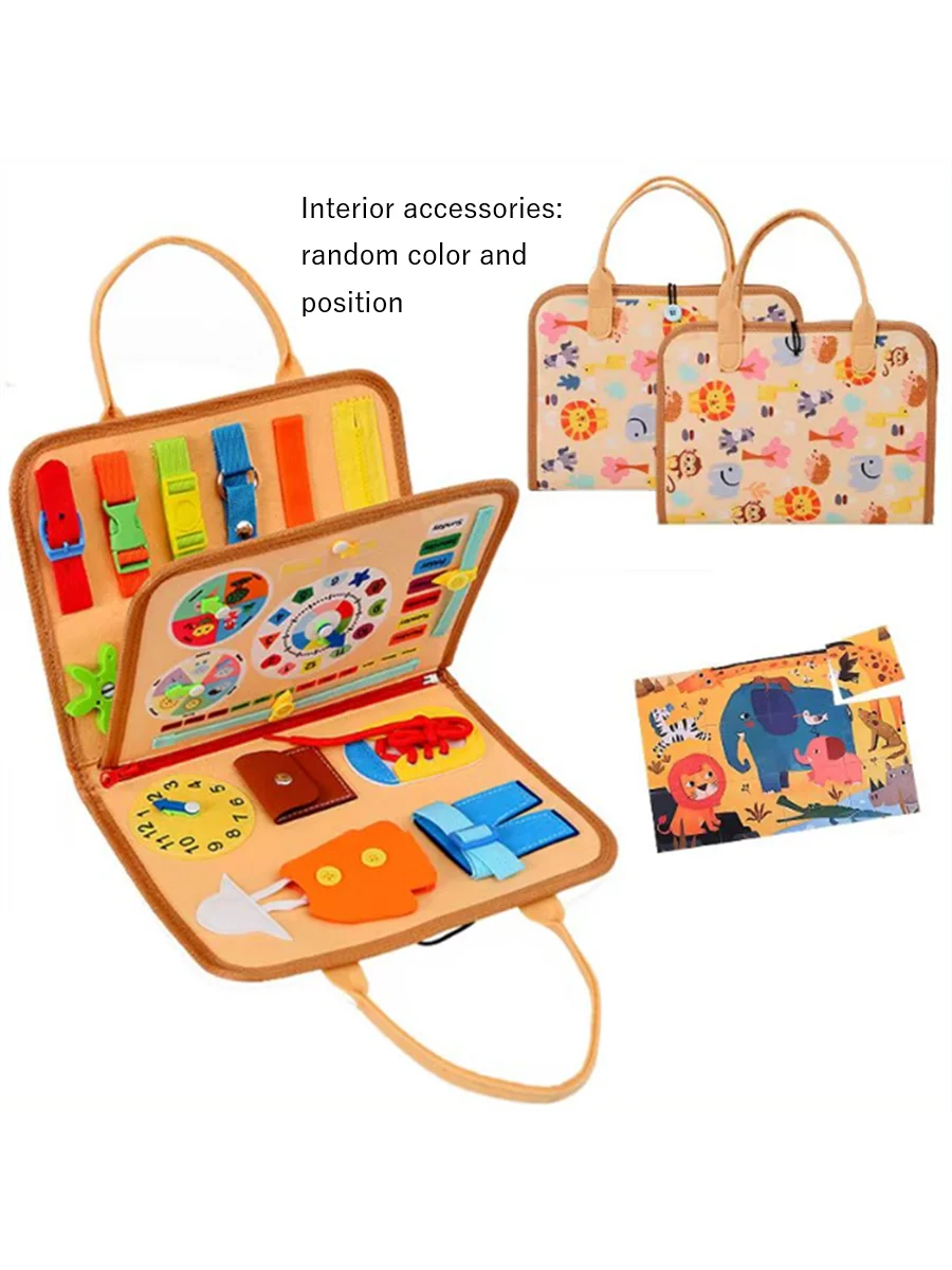 Busy Board Bébé – Planche Sensorielle Montessori pour Développement de la Motricité Fine