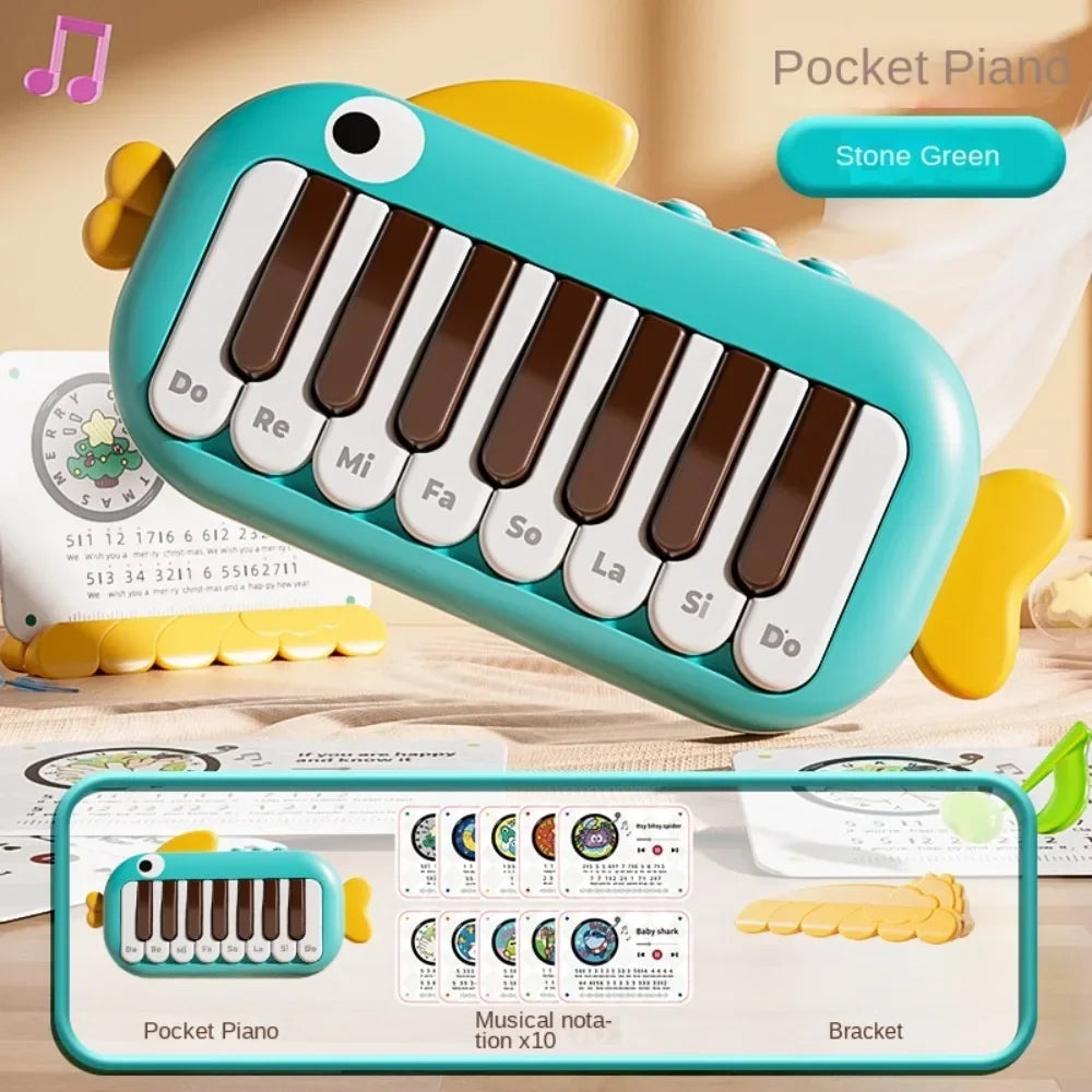 Piano de Poche Électronique Montessori | Clavier Musical Bébé & Enfant | Instrument Éveil 0-6 Ans