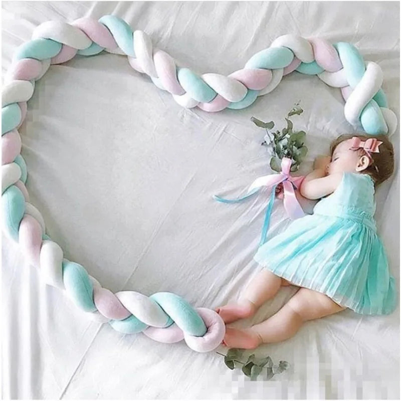 Baby Room Fence Bedside Baby Bed Decoration Anti Fall Railing DIY Woven Anti-collision Strip Woven Bedside Children's Fence