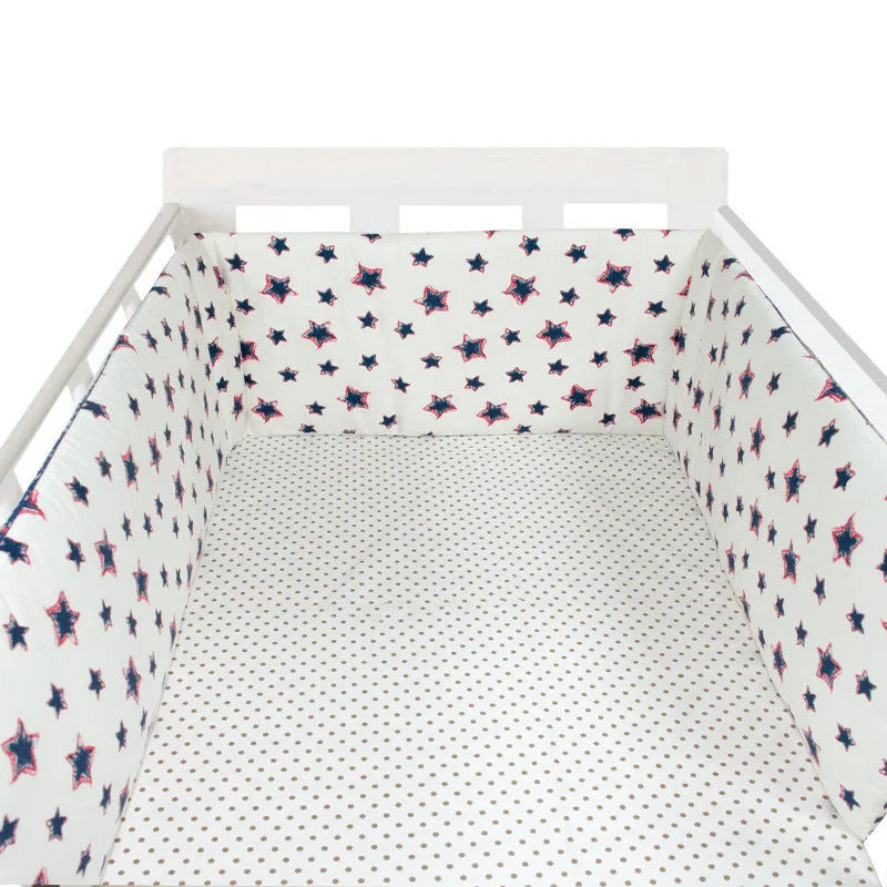 Tour de Lit Bébé Coton | Pare-Choc Respirant 200cm | 24 Couleurs | 0-36 mois