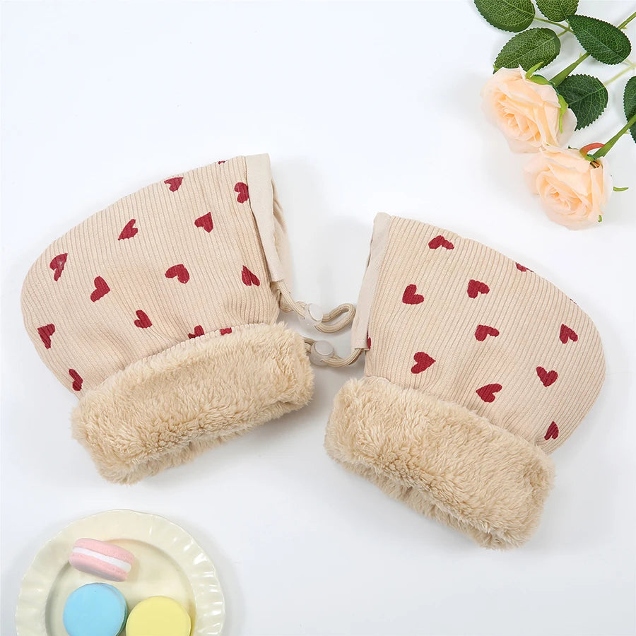 Manchon Poussette Hiver Universel | Moufle Coupe-Vent Imperméable | Motifs Animaux Enfant