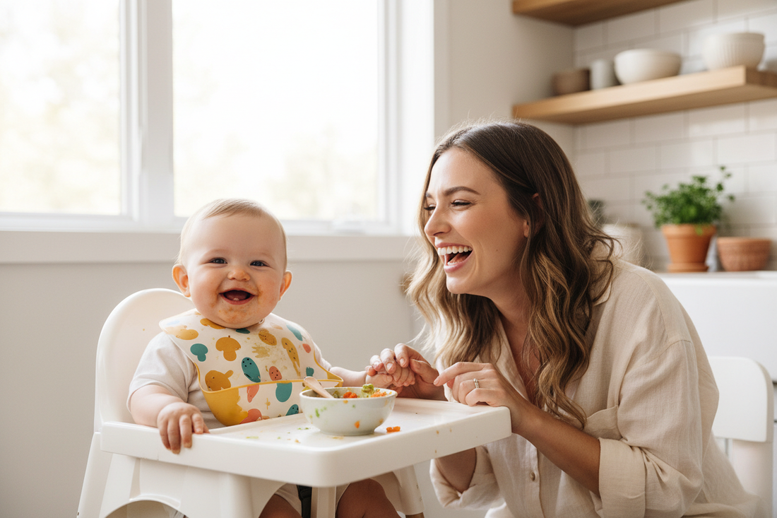Bavoir bébé : quel type choisir selon l'âge et les repas ?