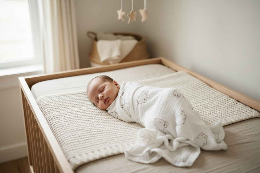 Couverture mousseline bébé : pourquoi c'est indispensable dès la naissance ?