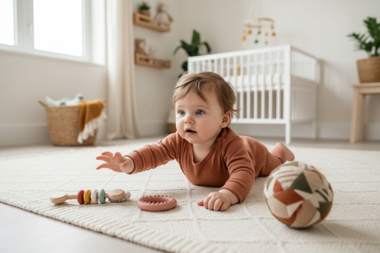 Développement sensoriel bébé 0-6 mois : les jouets essentiels