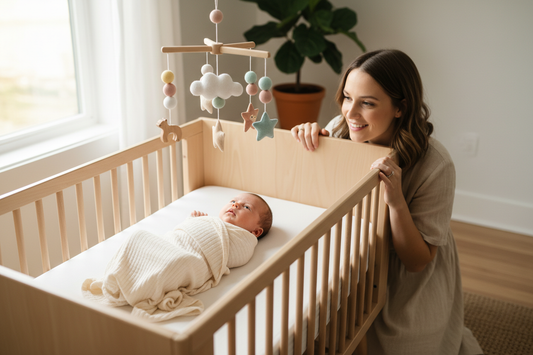 Mobile bébé en bois : stimuler l'éveil visuel dès la naissance