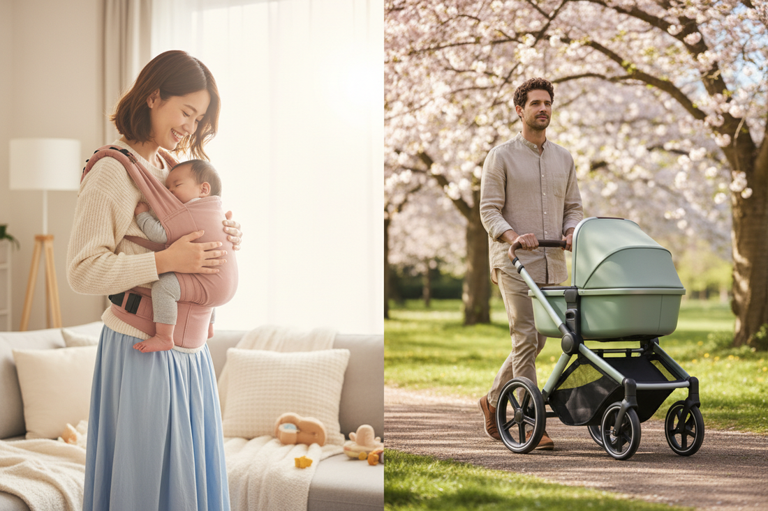Porte-bébé ou poussette : lequel choisir pour votre bébé ?