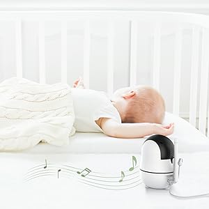 Babyphone vidéo 5" zoom 4x – Batterie 22h, portée 300m, PTZ & vision nocturne