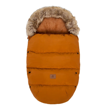 Stroller Footmuff Winter Baby Carriage Bag In Pram Removable Thicker Fur Collar Warm Flannel Newborn Cocoon Baby Envelope