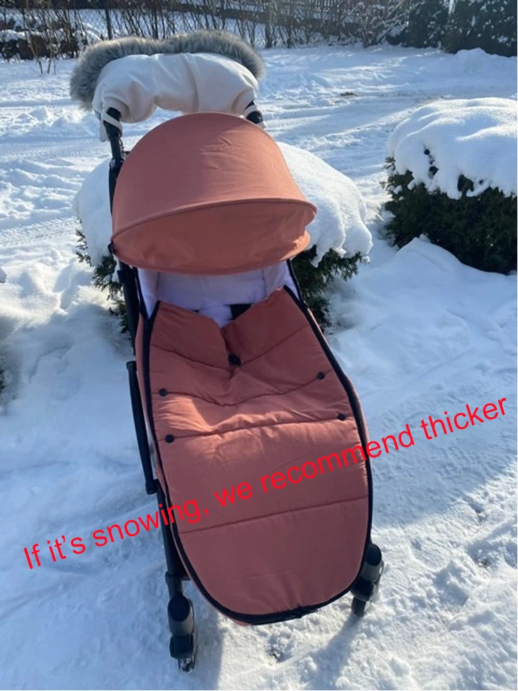 Chancelière Poussette Universelle | Compatible YOYO, Cybex & Babyzen | Hiver Imperméable