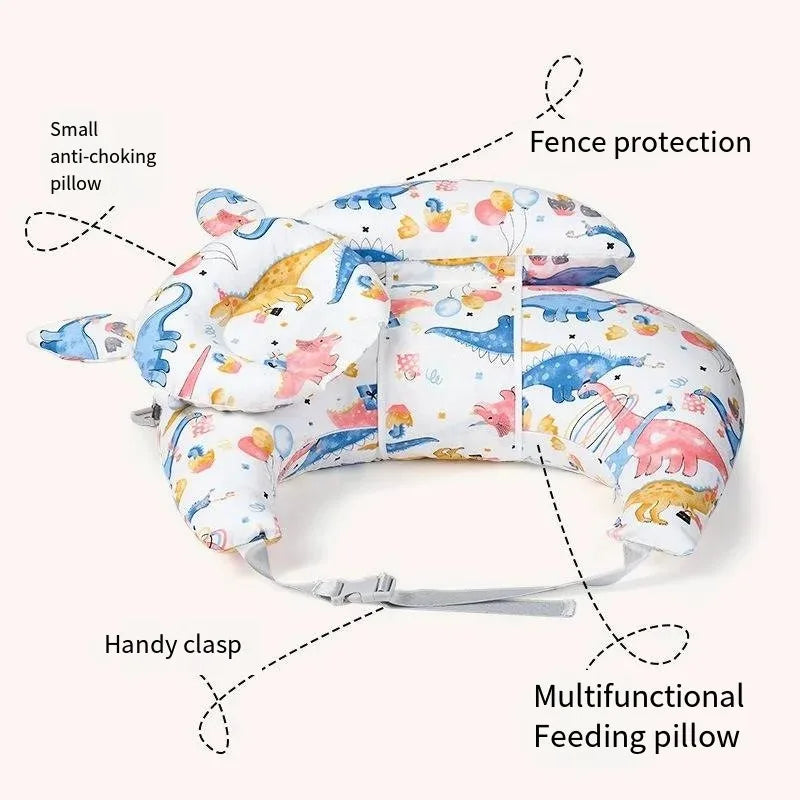 Coussin d'allaitement ergonomique soutien bras bébé – 4 saisons, housse lavable