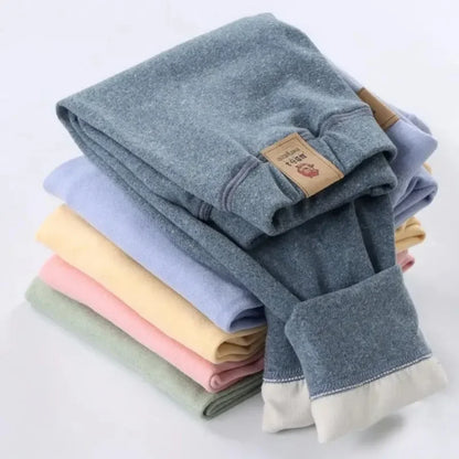 Pantalon Polaire Bébé | Legging Velours Chaud Hiver | Fille & Garçon | 0-6 Ans
