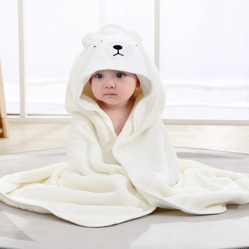 Cape de Bain Bébé Animaux | Serviette Capuche Douce | Garçon & Fille | 0-3 Ans