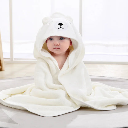 Cape de Bain Bébé Animaux | Serviette Capuche Douce | Garçon & Fille | 0-3 Ans
