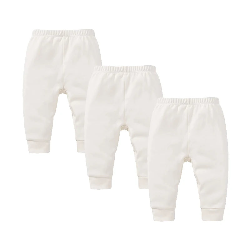 Pantalon Bébé 100% Coton | Couleur Unie | Legging Nouveau-Né | 0-24 Mois