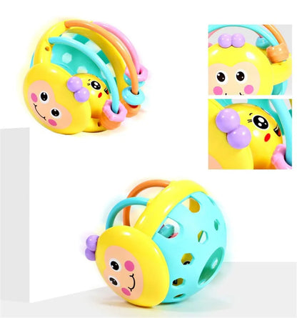 Anneau Dentition Bébé Sensoriel | Hochet & Balle Préhension Montessori | 0-12 Mois