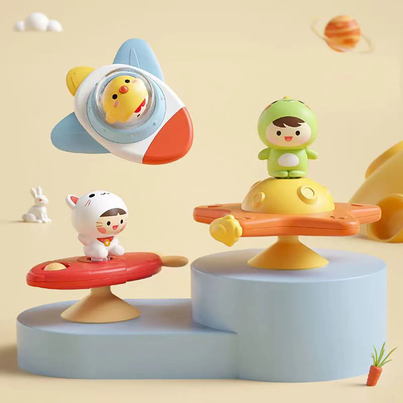 Jouet Ventouse Bébé | Table Sensorielle Montessori | Chaise Haute & Bain 0-3 Ans