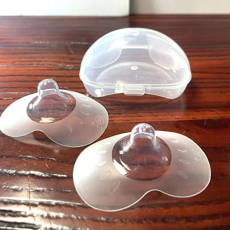 Protège-mamelons silicone allaitement – Lot de 2, doux & sécurisés, tailles S/M/L