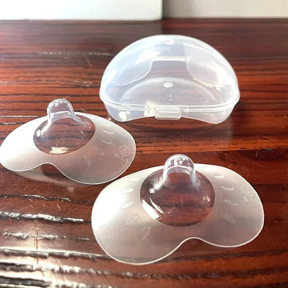 Protège-mamelons silicone allaitement – Lot de 2, doux & sécurisés, tailles S/M/L