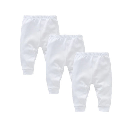Pantalon Bébé 100% Coton | Couleur Unie | Legging Nouveau-Né | 0-24 Mois