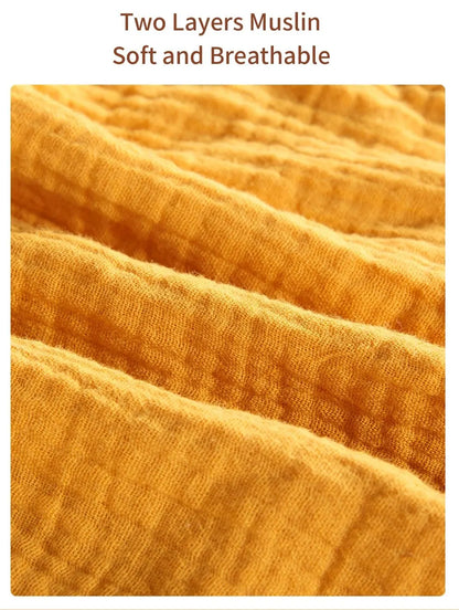 Doudou Mousseline Bébé | Couverture Apaisante Coton | Nouveau-Né 4 Saisons