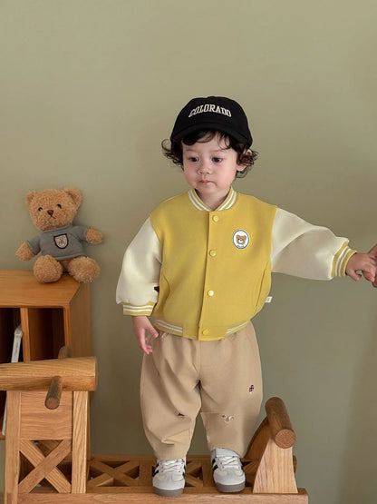 Pantalon Bébé Garçon | Jean Rayé Ample | Sarouel Coton | 1 Mois – 7 Ans