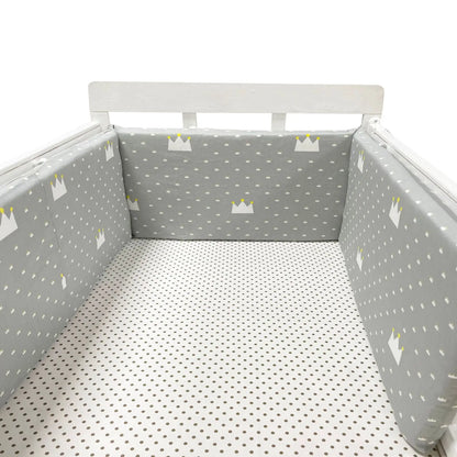 Tour de Lit Bébé Coton | Pare-Choc Respirant 200cm | 24 Couleurs | 0-36 mois
