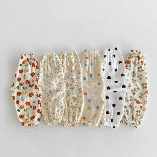 Pantalon Anti-Moustiques Enfant | Sarouel Floral Été | 18 Mois – 6 Ans