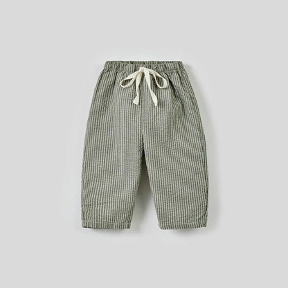 Pantalon Rayé Bébé | Coton Doux | Fille & Garçon | 12M–7 Ans