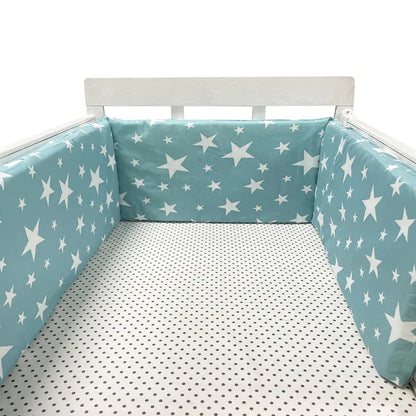 Tour de Lit Bébé Coton | Pare-Choc Respirant 200cm | 24 Couleurs | 0-36 mois