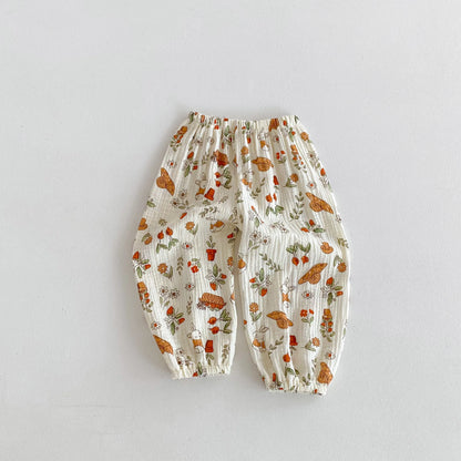 Pantalon Anti-Moustiques Enfant | Sarouel Floral Été | 18 Mois – 6 Ans