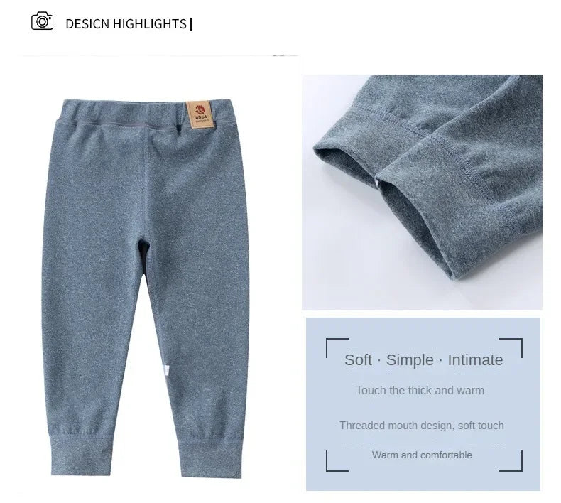 Pantalon Polaire Bébé | Legging Velours Chaud Hiver | Fille & Garçon | 0-6 Ans