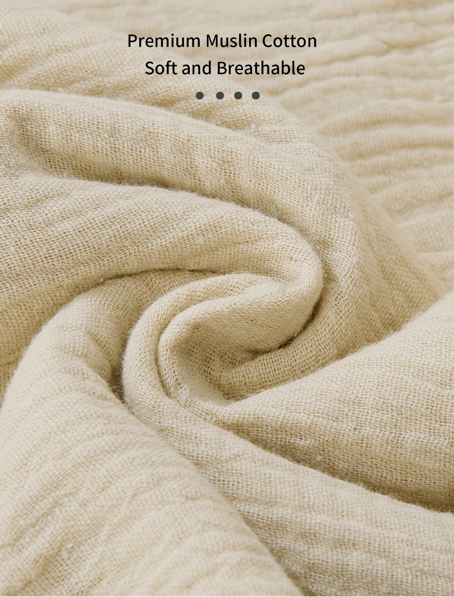 Sac de couchage été bébé – Mousseline coton léger, fermeture éclair 2 voies & change facile