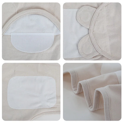 Sac de couchage cocon nouveau-né 100% coton – Anti-sursaut & emmaillotage doux