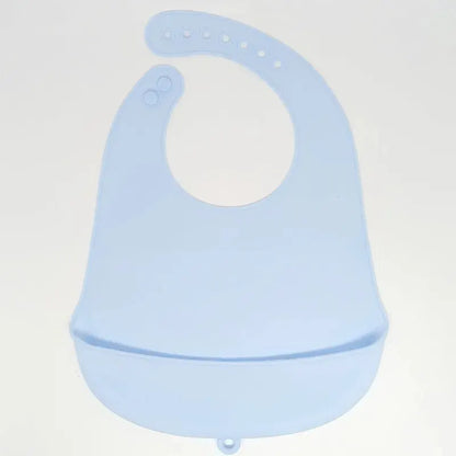Bavoir silicone bébé 9 coloris – Impérméable, facile à nettoyer, sans BPA