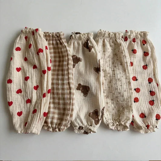 Pantalon Bébé Coton Doux | Imprimé Mignon | Mousseline | 3 Mois – 3 Ans