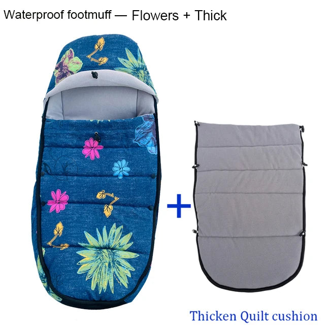Chancelière Poussette Universelle | Compatible YOYO, Cybex & Babyzen | Hiver Imperméable