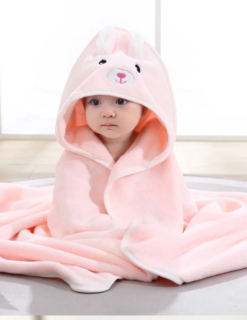 Cape de Bain Bébé Animaux | Serviette Capuche Douce | Garçon & Fille | 0-3 Ans