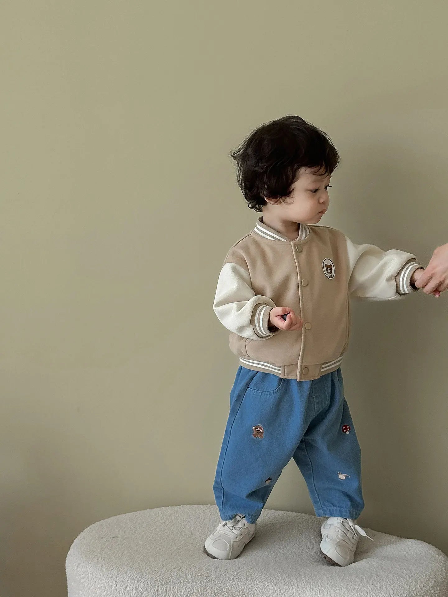 Pantalon Bébé Garçon | Jean Rayé Ample | Sarouel Coton | 1 Mois – 7 Ans