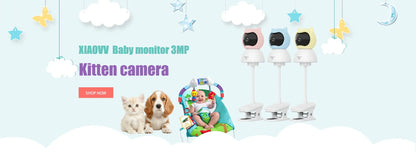Caméra babyphone WiFi 2K 360° – Vision nocturne couleur & détection de pleurs
