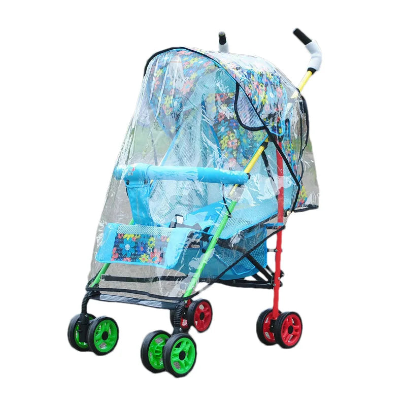 Habillage Pluie Poussette Universel | Coupe-Vent Imperméable | Nacelle & Canne