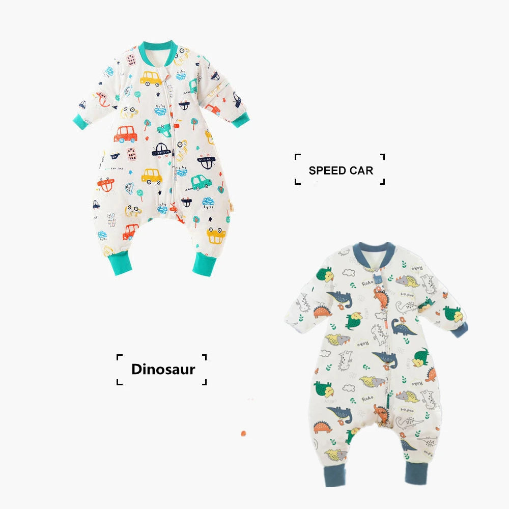 Sac de couchage hiver enfant avec pieds – Motifs animaux & espace, chaud, 1-4 ans