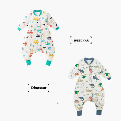Sac de couchage hiver enfant avec pieds – Motifs animaux & espace, chaud, 1-4 ans