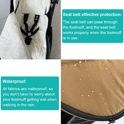 Chancelière Poussette Universelle | Compatible YOYO, Cybex & Babyzen | Hiver Imperméable