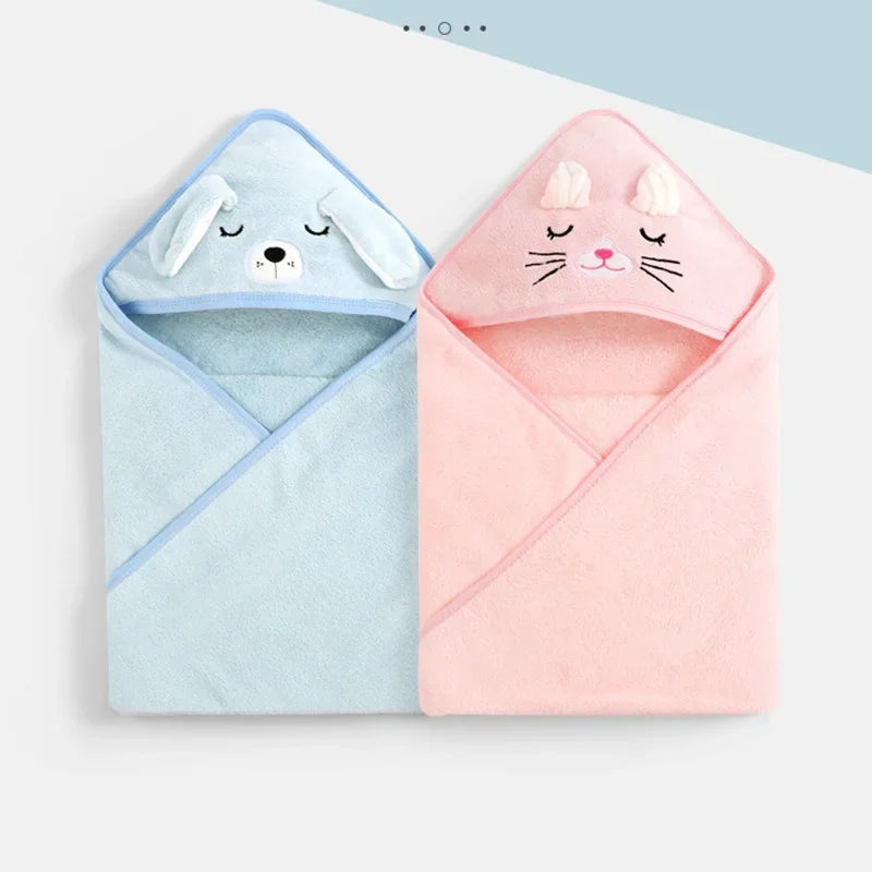 Cape de Bain Bébé Animaux | Serviette Capuche Douce | Garçon & Fille | 0-3 Ans
