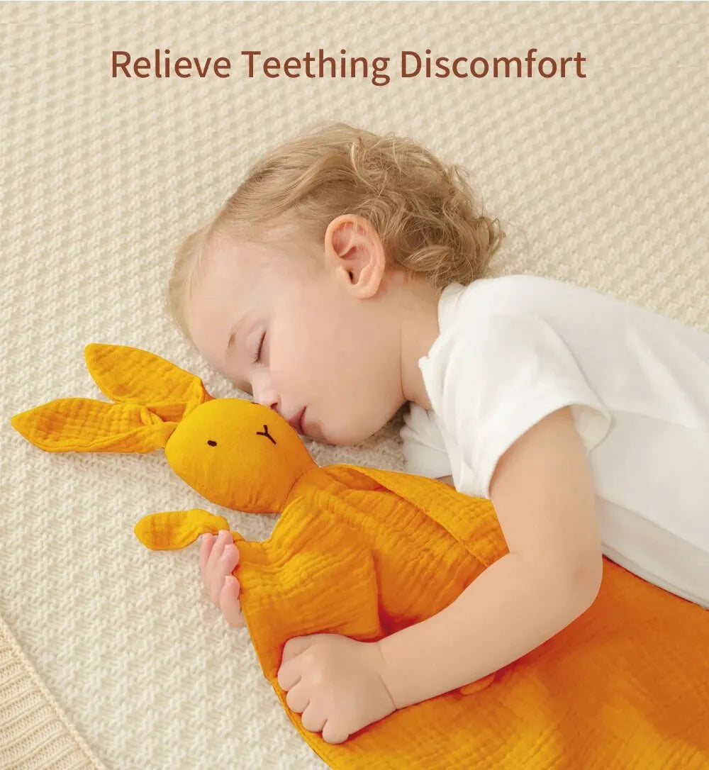 Doudou Mousseline Bébé | Couverture Apaisante Coton | Nouveau-Né 4 Saisons