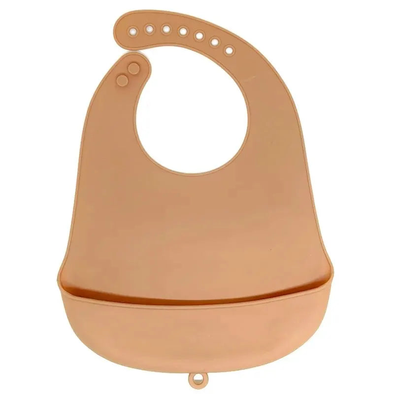 Bavoir silicone bébé 9 coloris – Impérméable, facile à nettoyer, sans BPA