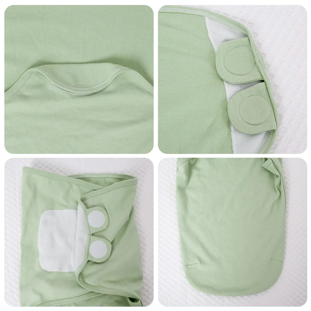 Sac de couchage cocon nouveau-né 100% coton – Anti-sursaut & emmaillotage doux